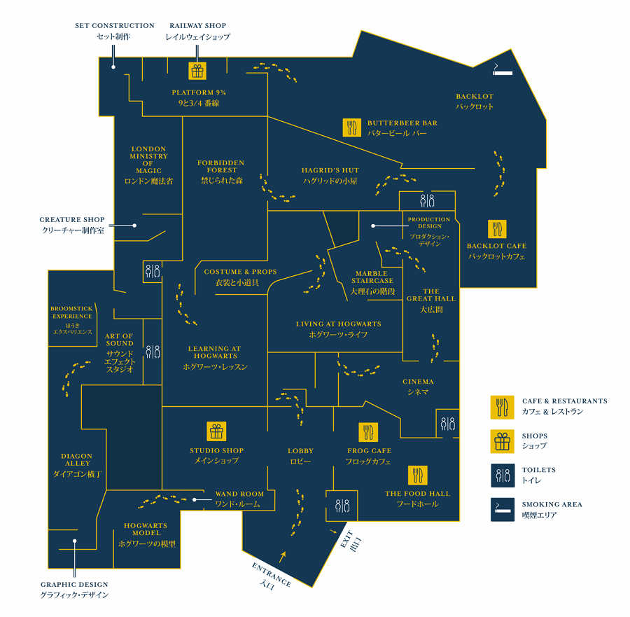 哈利波特影城導覽圖
