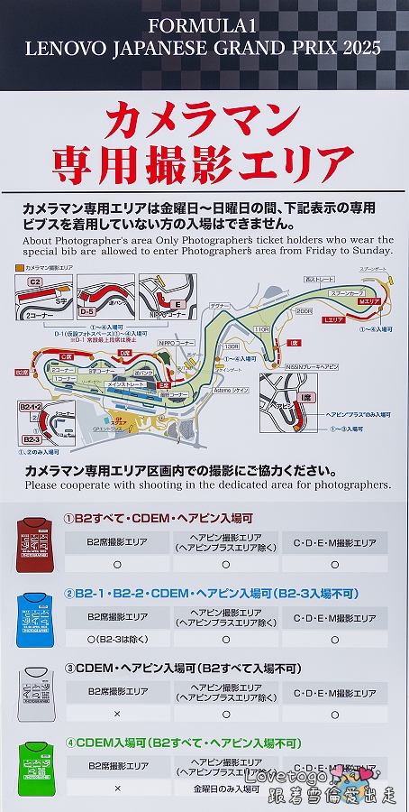 鈴鹿賽道攝影席