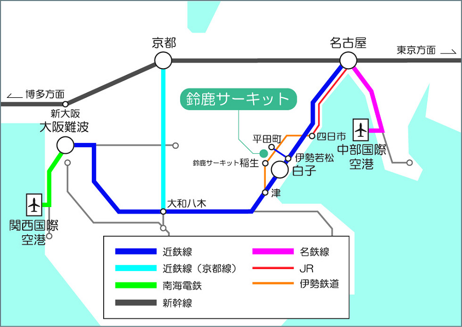 鈴鹿賽道交通
